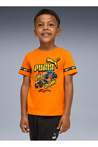 Puma Plain Orange T-Shirt for Boys 63239526-Puma X Hot Wheels Graphic