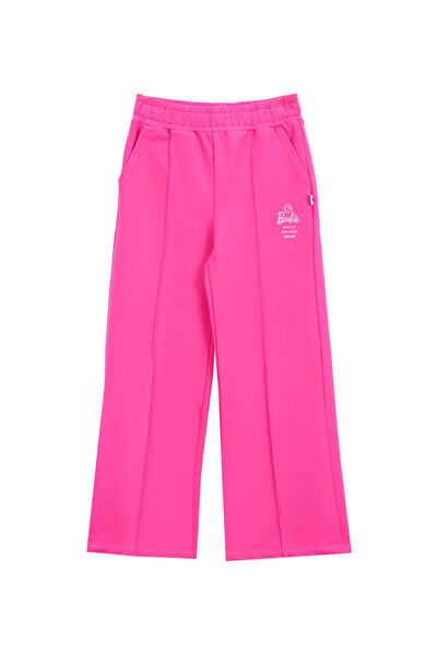 Barbie Bol Paça Fuşya Kız Çocuk Eşofman Altı BRB5WG-EA6606