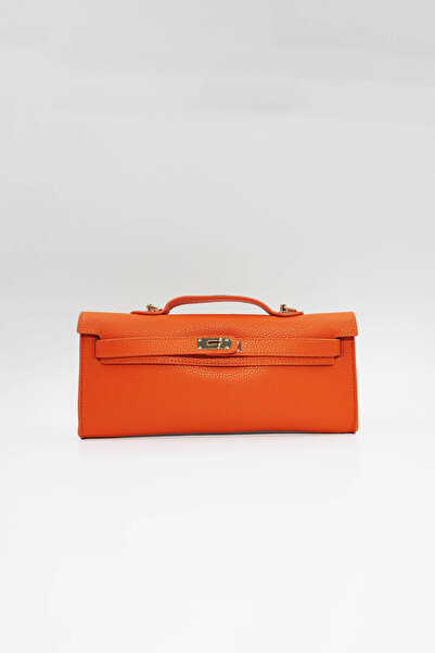 Aron Atelier Lucia Turuncu Kadın El Çantası