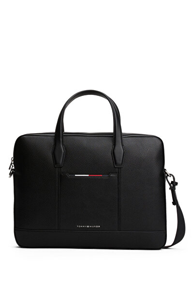 Tommy Hilfiger Siyah Erkek Laptop Çantası TH CENTRAL SLIM COMPUTER BAG