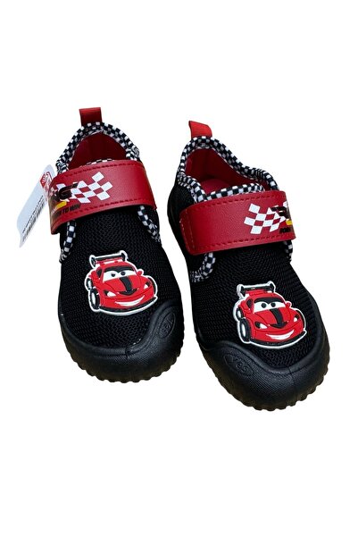 GEZER Boys' Linen, Lightweight, Soft and Non-Slip Sole Slippers Home Nursery Shoes Racing Car Model