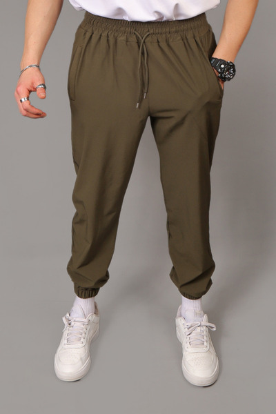 INFLUYENTE Ανδρικό ύφασμα αλεξίπτωτου σε στυλ χακί, φαρδύ, ελαστικό στο κάτω ...