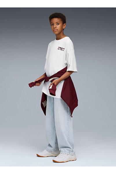 Puma Düz Gri Erkek Çocuk T-Shirt 68928087-WARDROBE ESS GO TOGETHER O