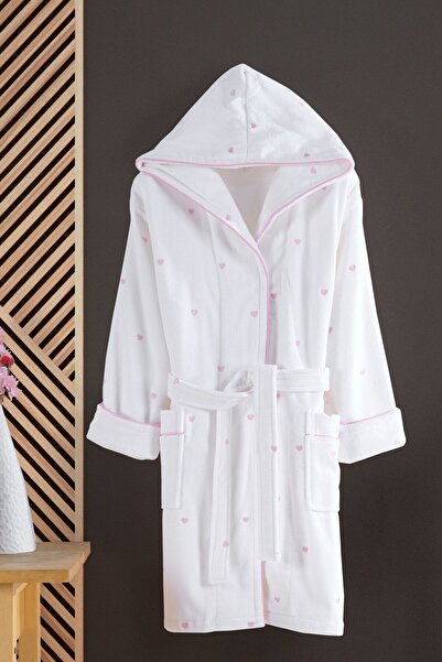 VAROL Love Series Heart Hooded (Children's Bathrobe)