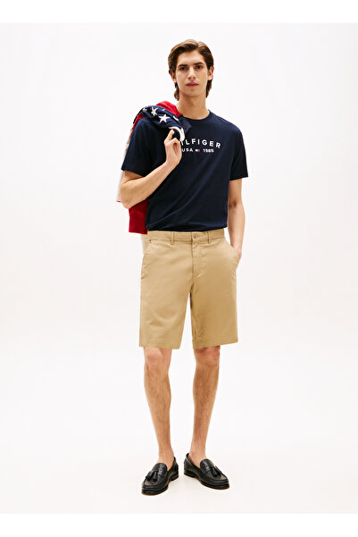 Tommy Hilfiger Bisiklet Yaka Mavi Erkek T-Shirt MW0MW39356DW5_FATHERS DAY TEE