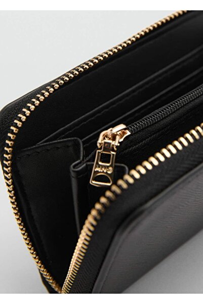 MANGO Woman Safiano görünümlü cüzdan