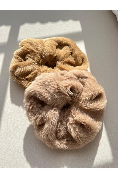 gül sezgin butik WOMEN'S PLUSH FEATHER XXL TOBEL BUCKLE