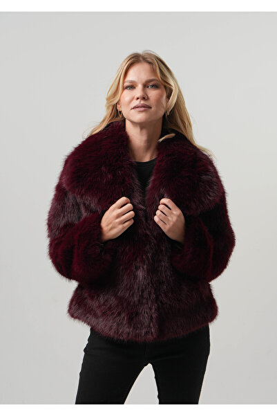PIQUE ΓΥΝΑΙΚΕΙΟ ΠΑΛΤΟ ΜΕ ΓΟΝΑΤΙΑ Γυναικείο Crop Faux Fur Suede Laminated Jacket