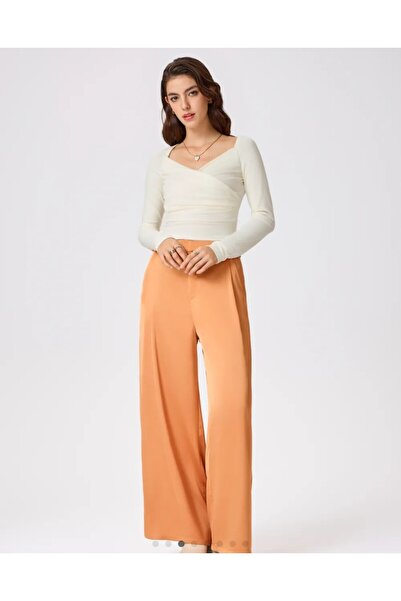 ARDSU قميص بادي بأكمام طويلة وياقة على شكل حرف V