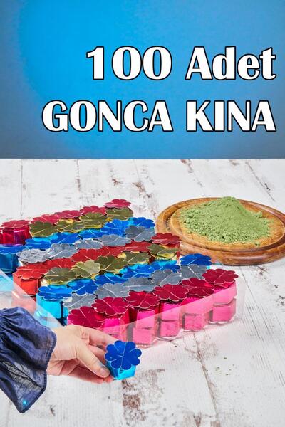 Dantelux 100 Adet Gonca Kına - Dağıtmalık & Hediyelik Kına