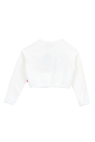 Barbie Baskılı Kız Çocuk Ekru Sweatshırt BRB5WG-SWT6084