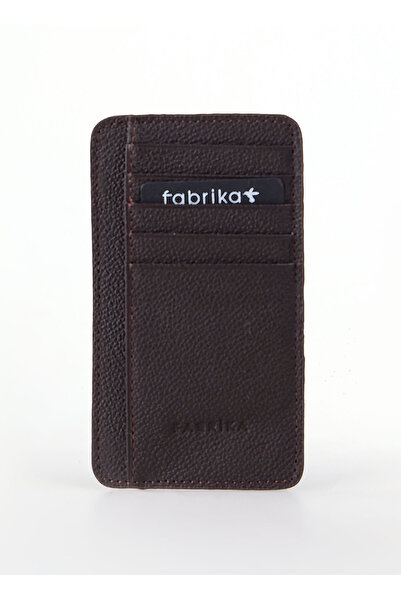 Fabrika Kahve Kadın Kartlık Frk 528 Flt Deri Kahve