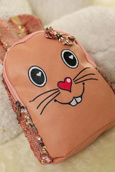 Encool Rucsac reglabil cu fermoar, cu urechi de iepure, pentru fete, culoare ...