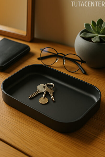 TUTACENTER Modern Dikdörtgen Anahtar Tepsisi Organizer