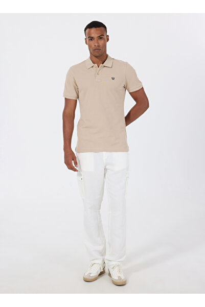 WRANGLER Cream Men's Polo T-Shirt Mw7D5K4Xx2Tuq Men's Regular Polo