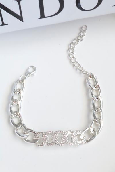 DEMOKAN سوار نسائي مطلي خاص بسلسلة متحدة تفاصيل سلسلة حجرية سوار نسائي قابل ل...