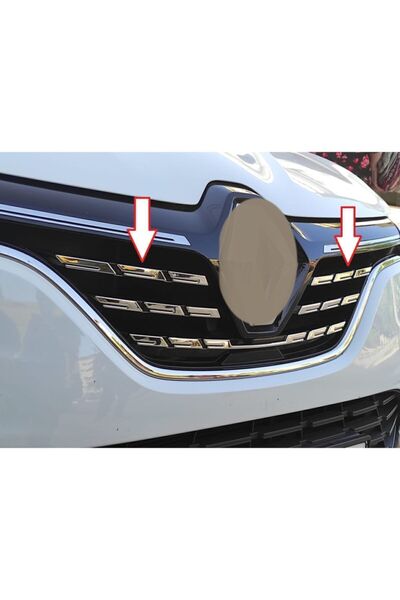 Genel Markalar Megane 4 Uyumlu Ön Panjur Krom Makyajlı Kasa 5 Parça 2021 +