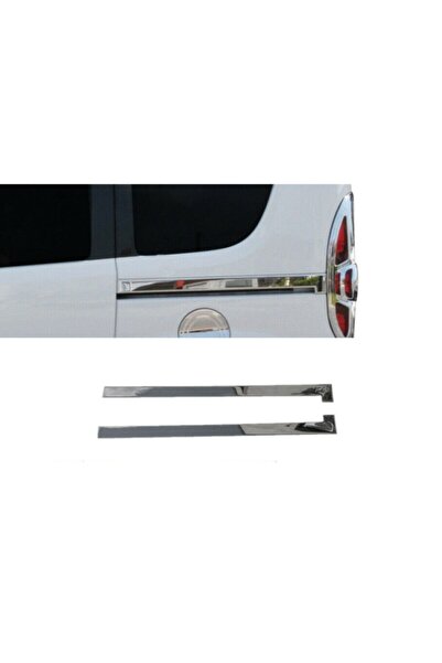 TIMEAKS Fiat Doblo Krom Sürgülü Kapı Çıtası 2010 Üzeri Uyumlu 2prç Paslanmaz Çelik