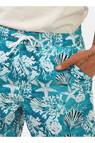 Guess Mavi Erkek Şort Mayo SWIMTRUNK MEDIUM SEA