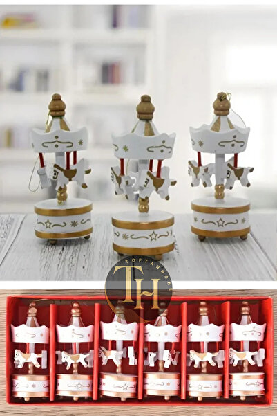 Winnie Baby Mini Atlı Karınca Beyaz 6lı Set Nostaljik El Yapımı Hediyelik Süs...