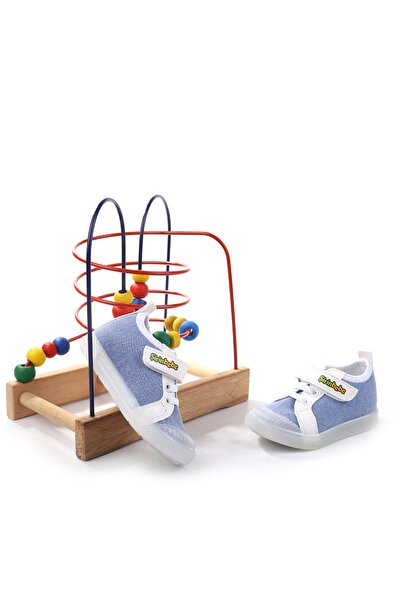 Şirin Bebe Pantofi ortopedici de vară de in pentru băieți - 3816