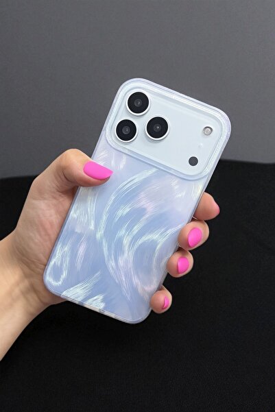 KVK PRİVACY Apple iPhone 17 Pro Uyumlu – Tüylü Hologramlı Yumuşak Silikon Kıl...