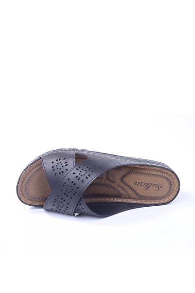 Genel Markalar Sultan 213 Ortopedik Büyük Numara Siyah Terlik