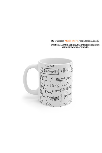 Genel Markalar Matematik Formül İşlem Özel Tasarım Dijital Baskılı Hd Kalite ...