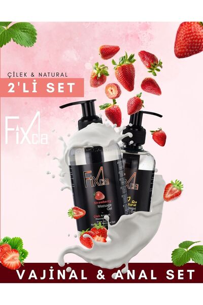 FixCla Çilekli Yumuşak Dokunuşlu Su Bazlı Kayganlaştırıcı Jel 250 ml Vajinal ...