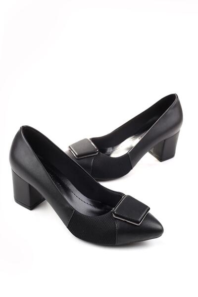 Papuçsepeti Дамски обувки с квадратен ток 6 см - Papuç Sepeti 904-2