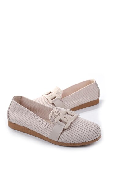 Sedef Model 202 Talpă anatomică Tricotaj confortabile Pantofi de damă balerini