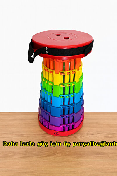 bayapalz Katlanır Tabure. Hafif, 100 Kg'a Kadar dayanıklı, Kolay taşınabilir Az yer kaplar