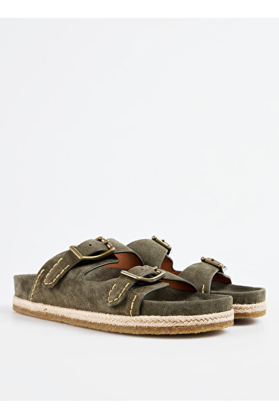 Polo Ralph Lauren Haki Erkek Terlik Turbach Double Strap