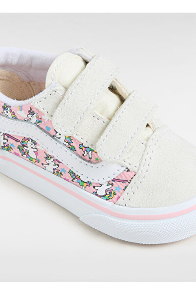 Vans Krem Kız Bebek Deri Yürüyüş Ayakkabısı VN0009RCCY71-Old Skool V