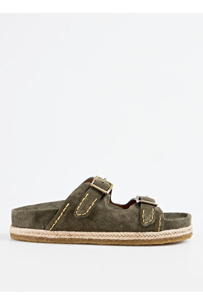 Polo Ralph Lauren Haki Erkek Terlik Turbach Double Strap
