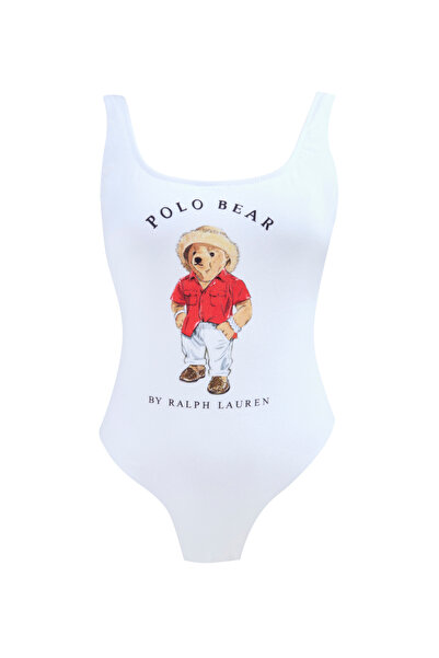 Polo Ralph Lauren Beyaz Kadın Mayo 21598410