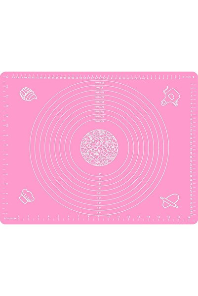 awwaline Silicone food mat, pink, resistant to high temperatures, ideal for k...