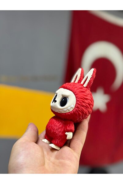 3D Printer Man 3D Baskı Labubu Oyuncak – El Yapımı Koleksiyon Figürü, Dekoratif Masa Üstü Biblo