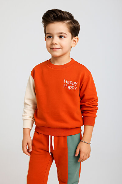 Morpembej Çocuk  Oversize  Alt Üst Bebek Çocuk Eşofman Takımı