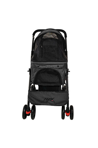 justie pet Collesium Kedi & Köpek Arabası Siyah 76x52x95 Cm