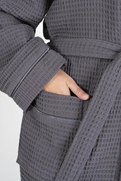 VAROL Kaos Serisi Kimono Yaka Pike Bornoz Sabahlık