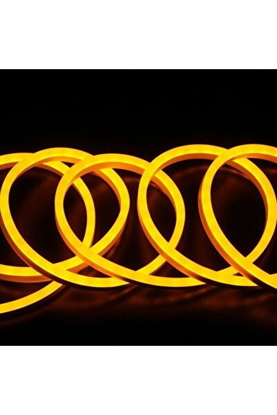 DORA LED Sarı (Amber) Neon Led 220 V Tak Çalıştır 5m 12V 8x16mm 1S