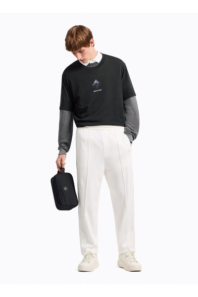 Armani Exchange Bisiklet Yaka Siyah Erkek T-Shirt XM000276 AF12308 UB001 T-SHIRT