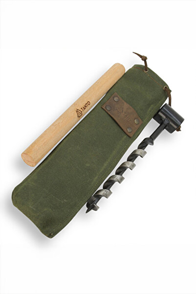 Tantobushcraft El Yapımı Burgu – 25 Cm, 20 Mm Çap, Kamp Ve Isveç Ocağı Için Tanto Bushcraft