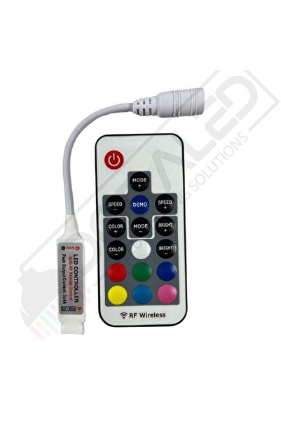 DORA LED Mini RGB Şerit Led Kontrol RF Kumandalı 12A 5-24V