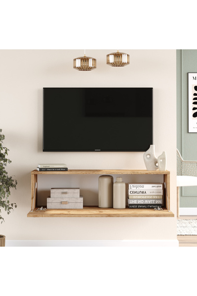 Yurupa Aven Tv Ünitesi Tv Sehpası Kapaklı 100cm Çam AVE12-A