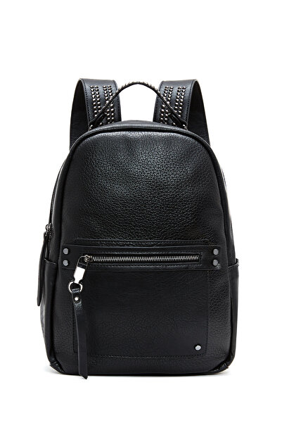 Derimod Women's Black Metal Detailed Backpack 25Wbd249818