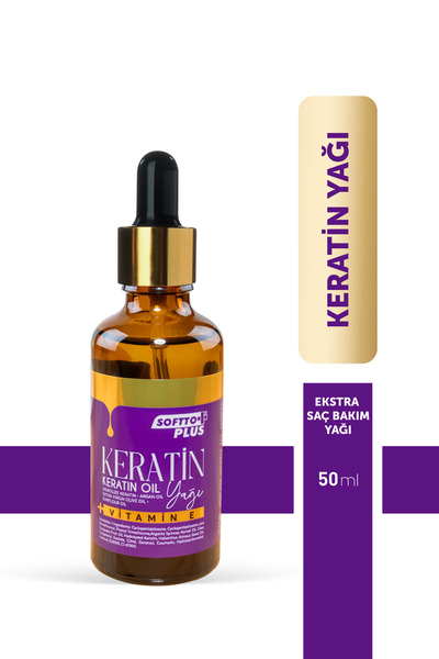 Softto Plus Saç İçin Onarıcı Etkili Keratin Yağı 50 ml