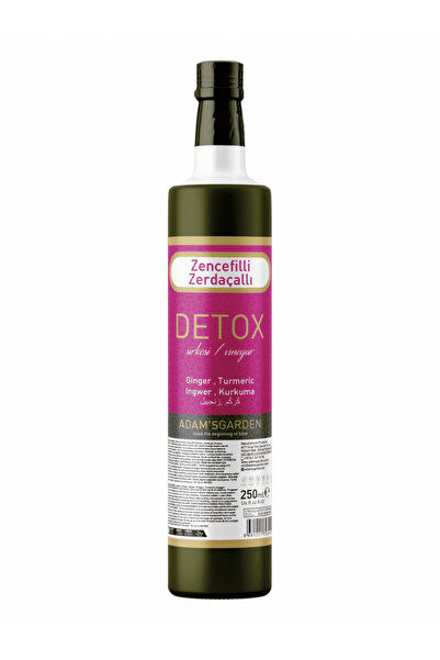 Adam's Garden Zencefilli Zerdeçallı Detox Sirke %100 Doğal 250ml