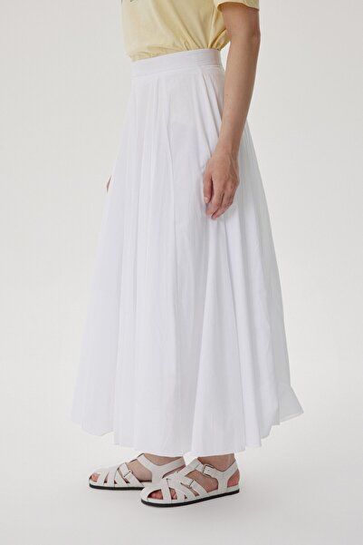 Buly Pi̇le Detail Fluffed Skirt